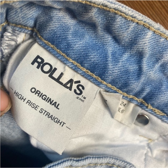 ROLLA'S High Rise Straight Leg Jeans - Picture 4 of 8